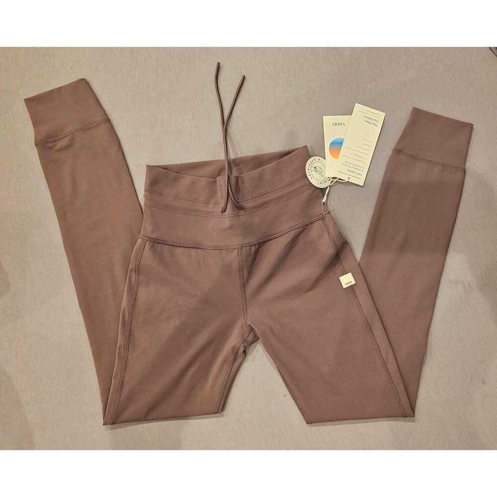 Vuori Daily Legging XS Long 27" inseam Chocolate Brown - Picture 2 of 5